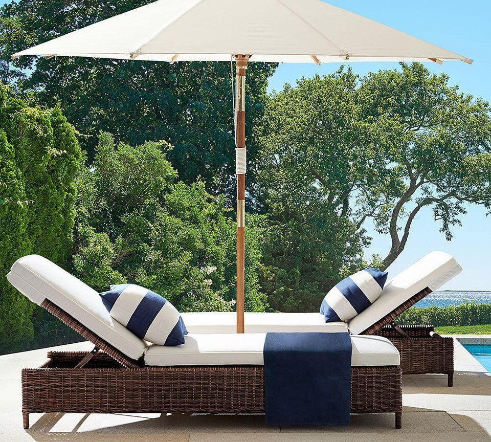 Round Market Umbrella Pottery Barn Australia